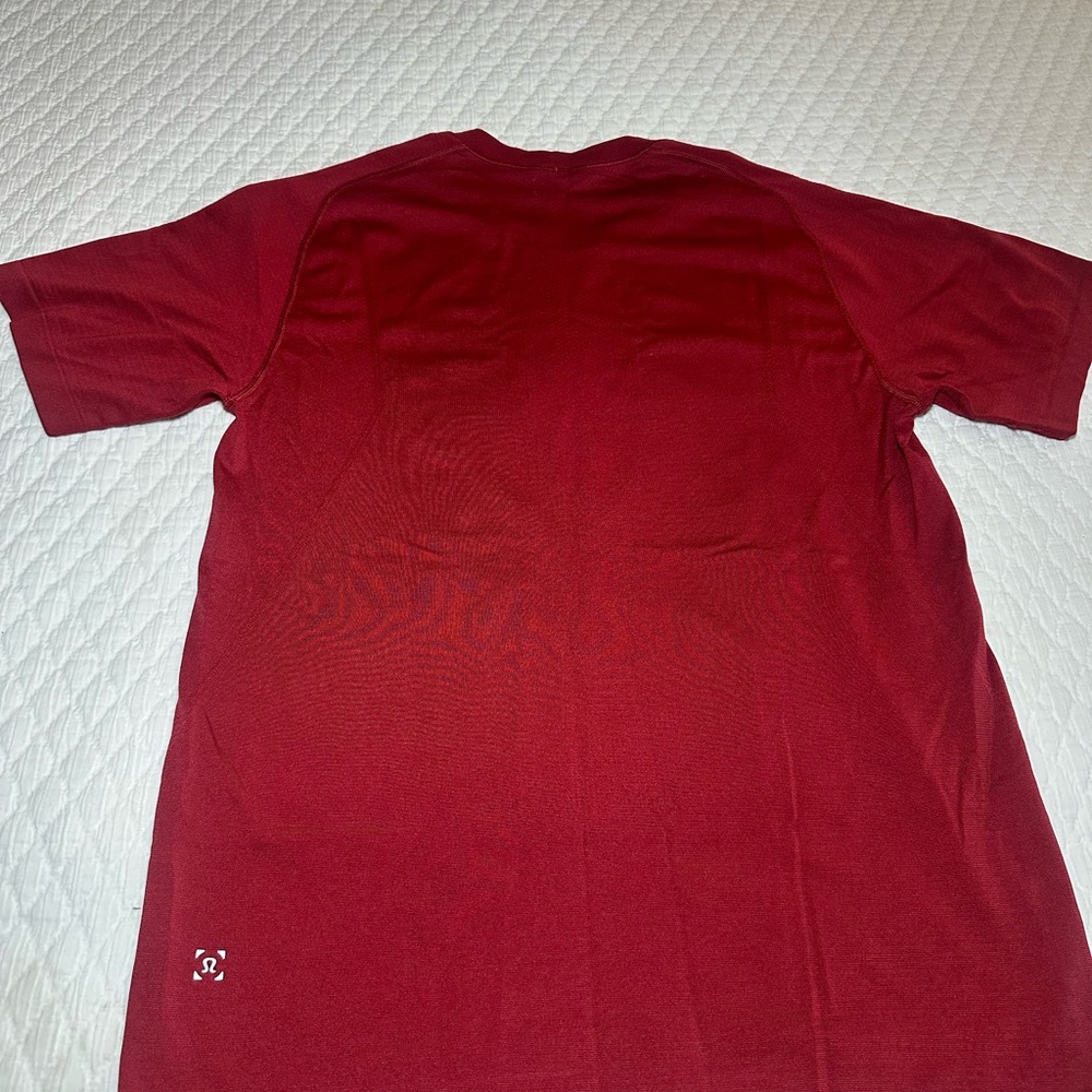 lululemon athletica Rich Red Short Sleeve Tee